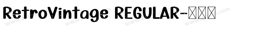 RetroVintage REGULAR字体转换